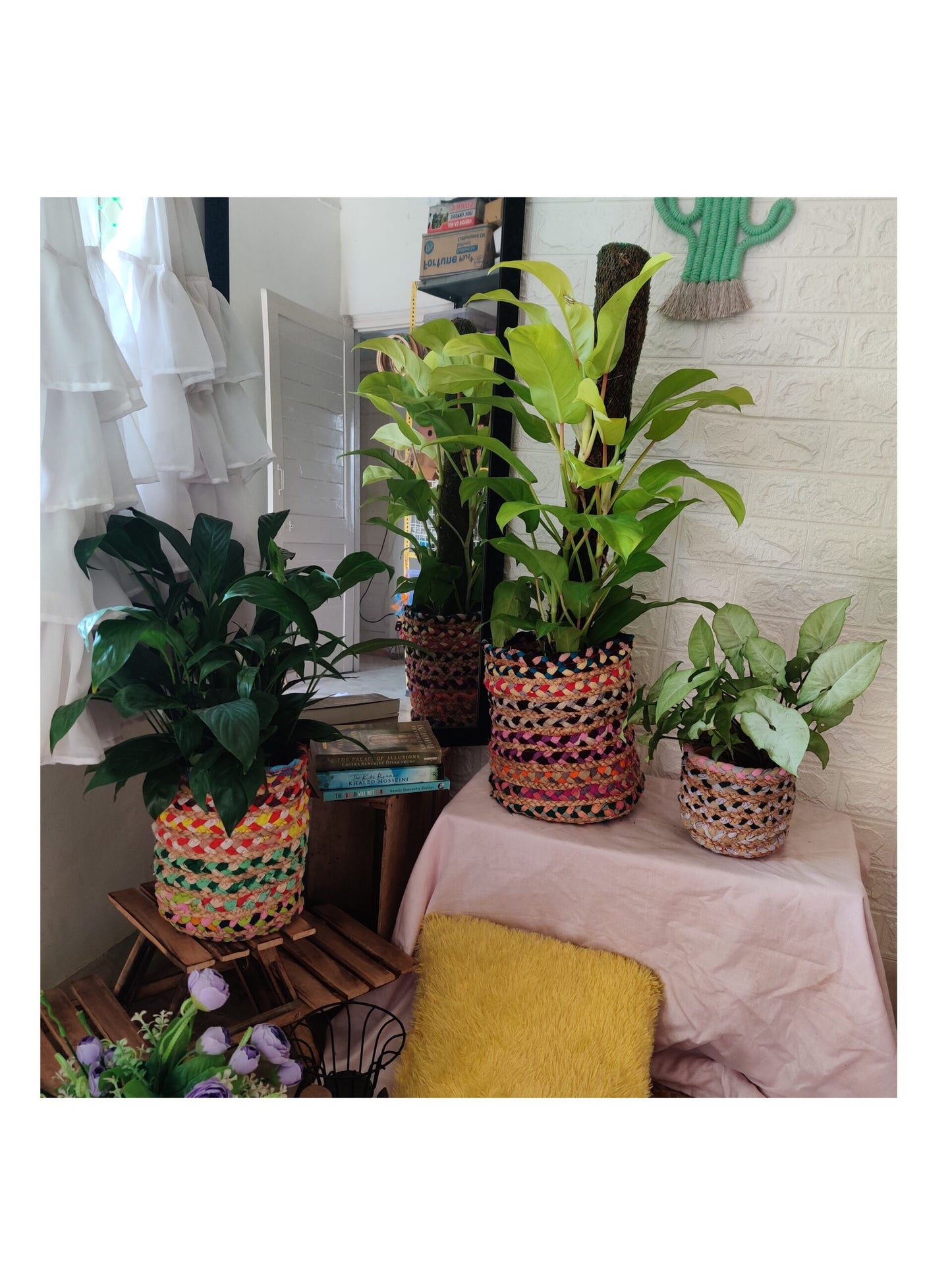 Jute Planters - Multi colored