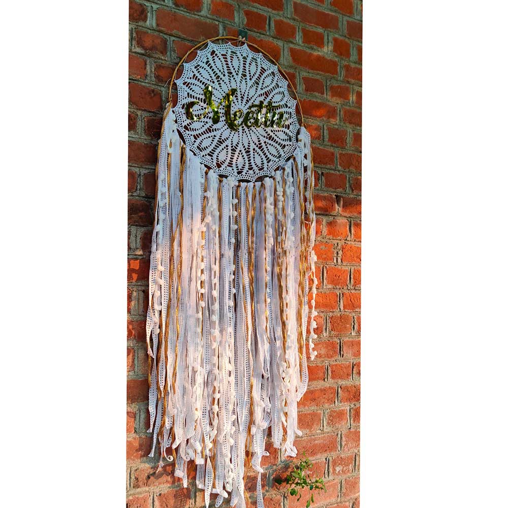 Customised Name Lace Wall Hanging Dreamcatcher