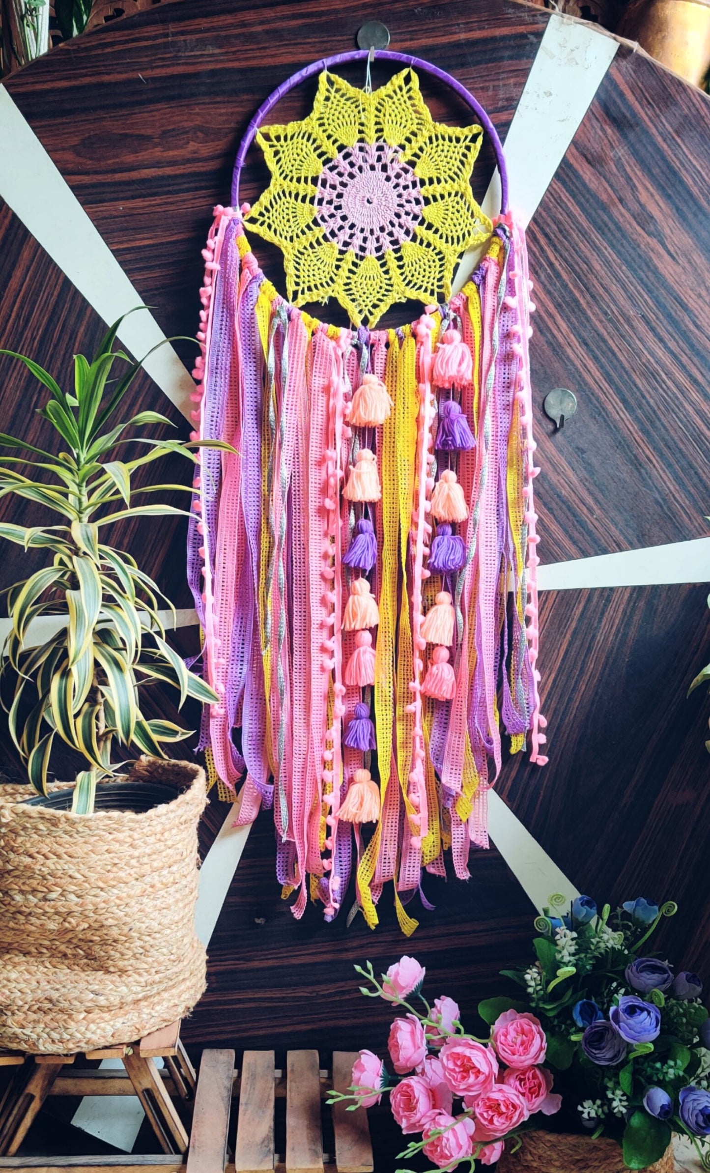 Colorful Laces Wall Hanging Dreamcatcher - With Options