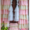 Pastel Room Decor Combo - Ruffled Curtains and Dreamcatcher