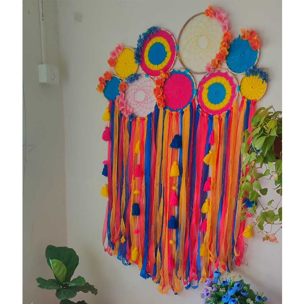 Vibrant Cluster Wall Hanging Dreamcatcher