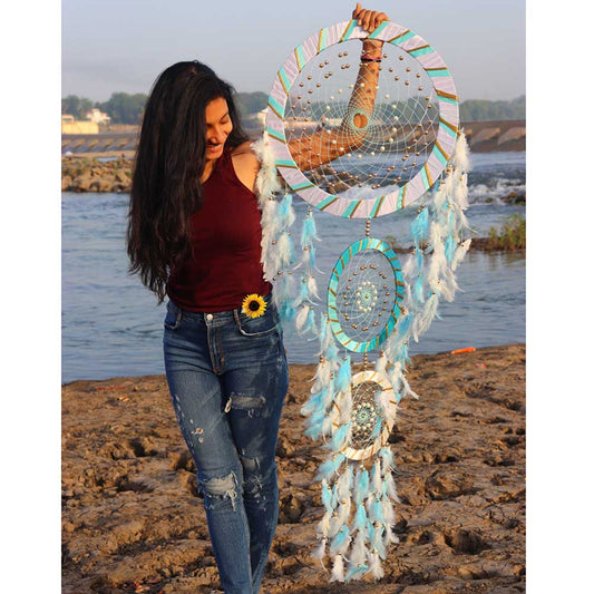 Blue Sea Layered Wall Hanging Dreamcatcher