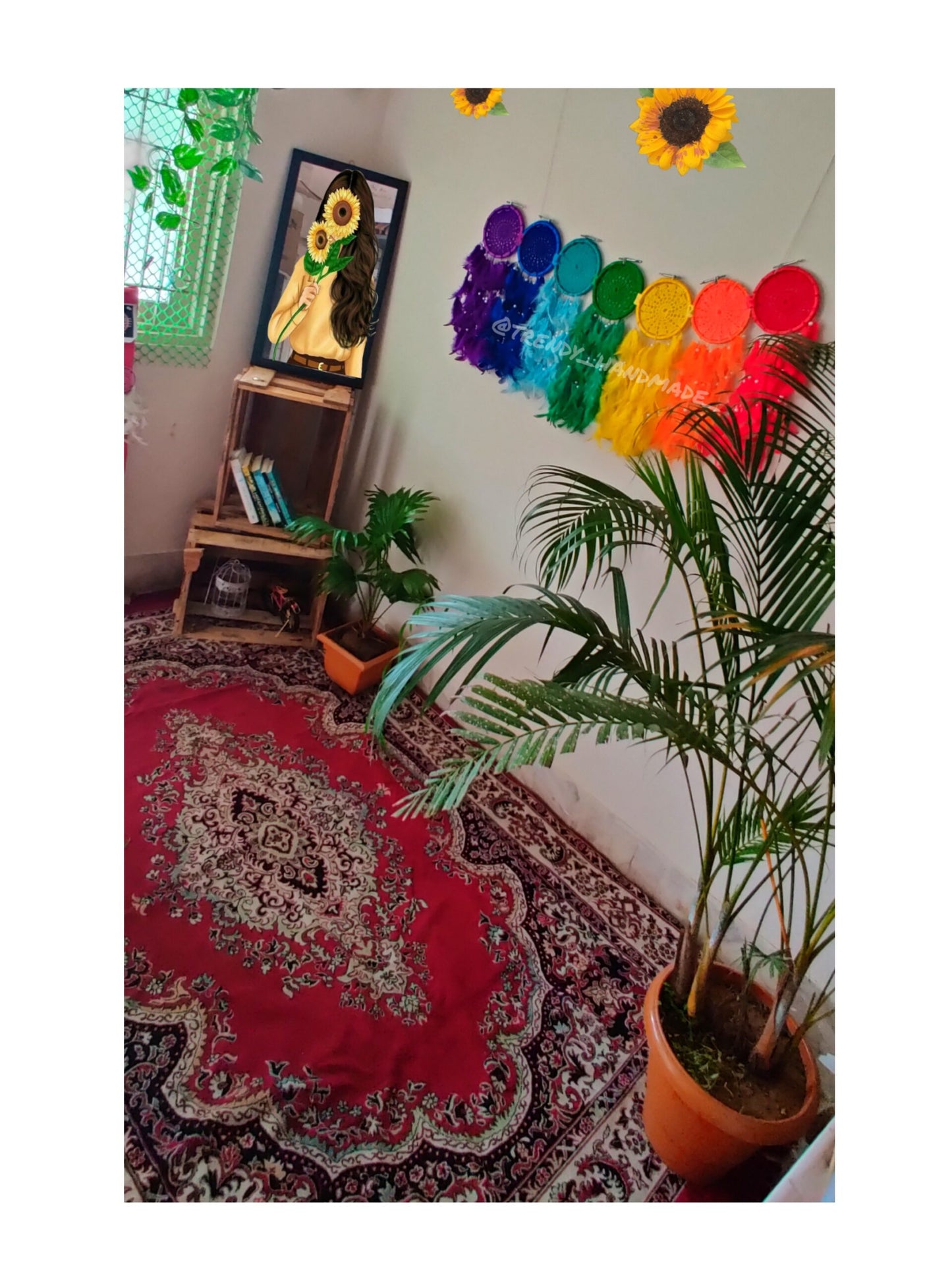 Rainbow Cluster Wall Hanging Dreamcatcher