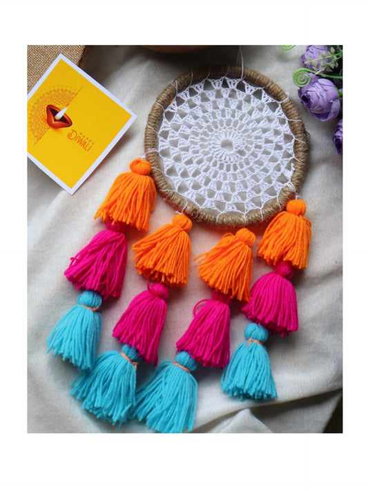 Crochet Tassel Wall Hanging Dreamcatcher - 3