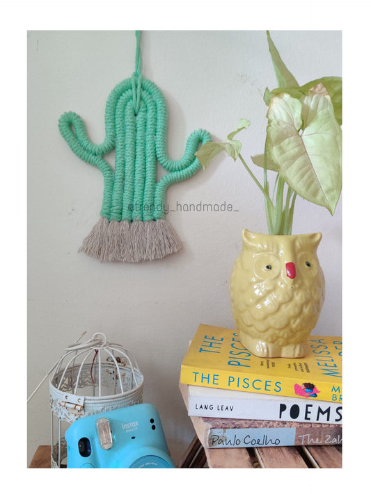 Macreme Wall Hanging Cactus