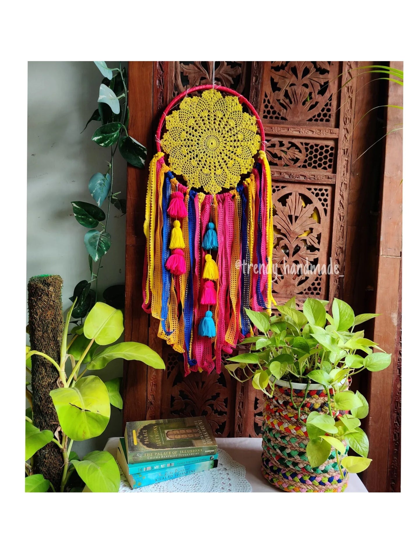 Medium Multicolor Wall Hanging Tessal Dreamcatcher - With Options