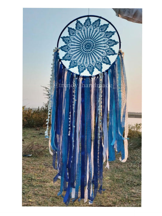 Blue Laces Big Wall Hanging Dreamcatcher