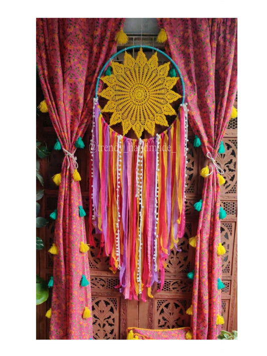 Yellow Laces Big Wall Hanging Dreamcatcher