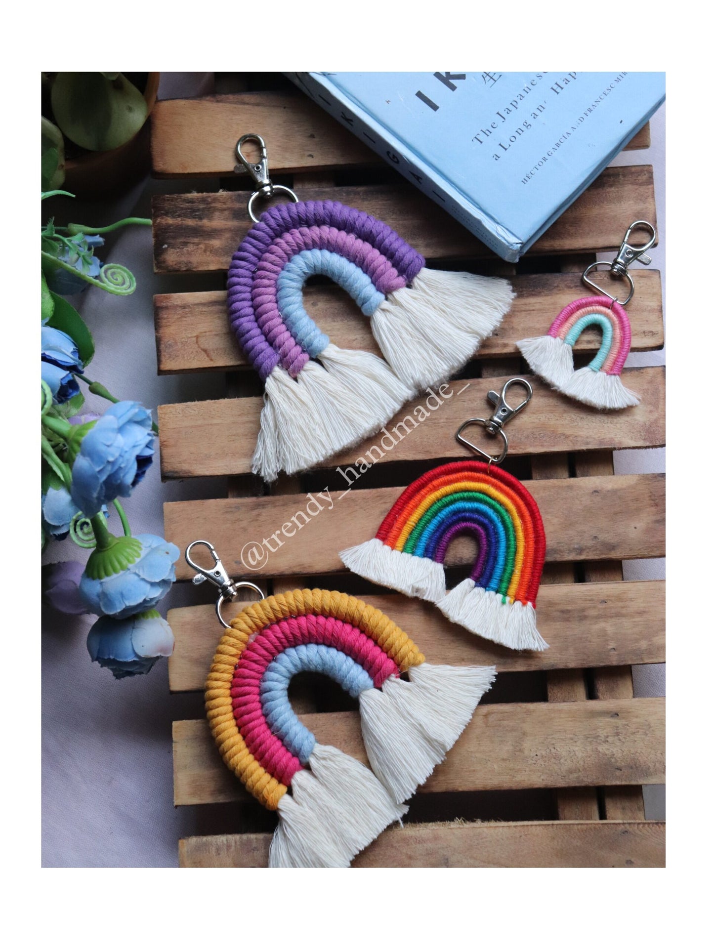 A Combo of 3 Rainbow Keychain