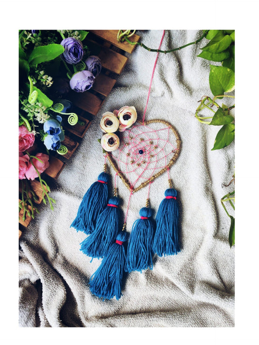 Heart Wall Hanging Dreamcatcher - Long tassels