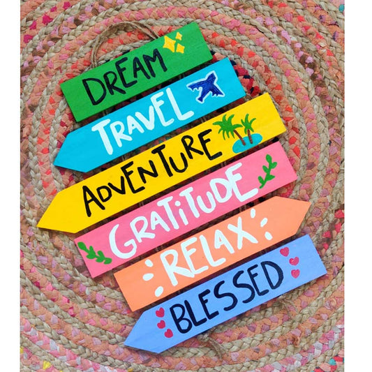 Dream Travel Handpainted Signboard