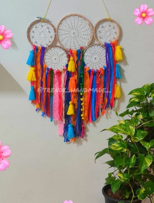 Multicoloured Mini Cluster Dreamcatcher