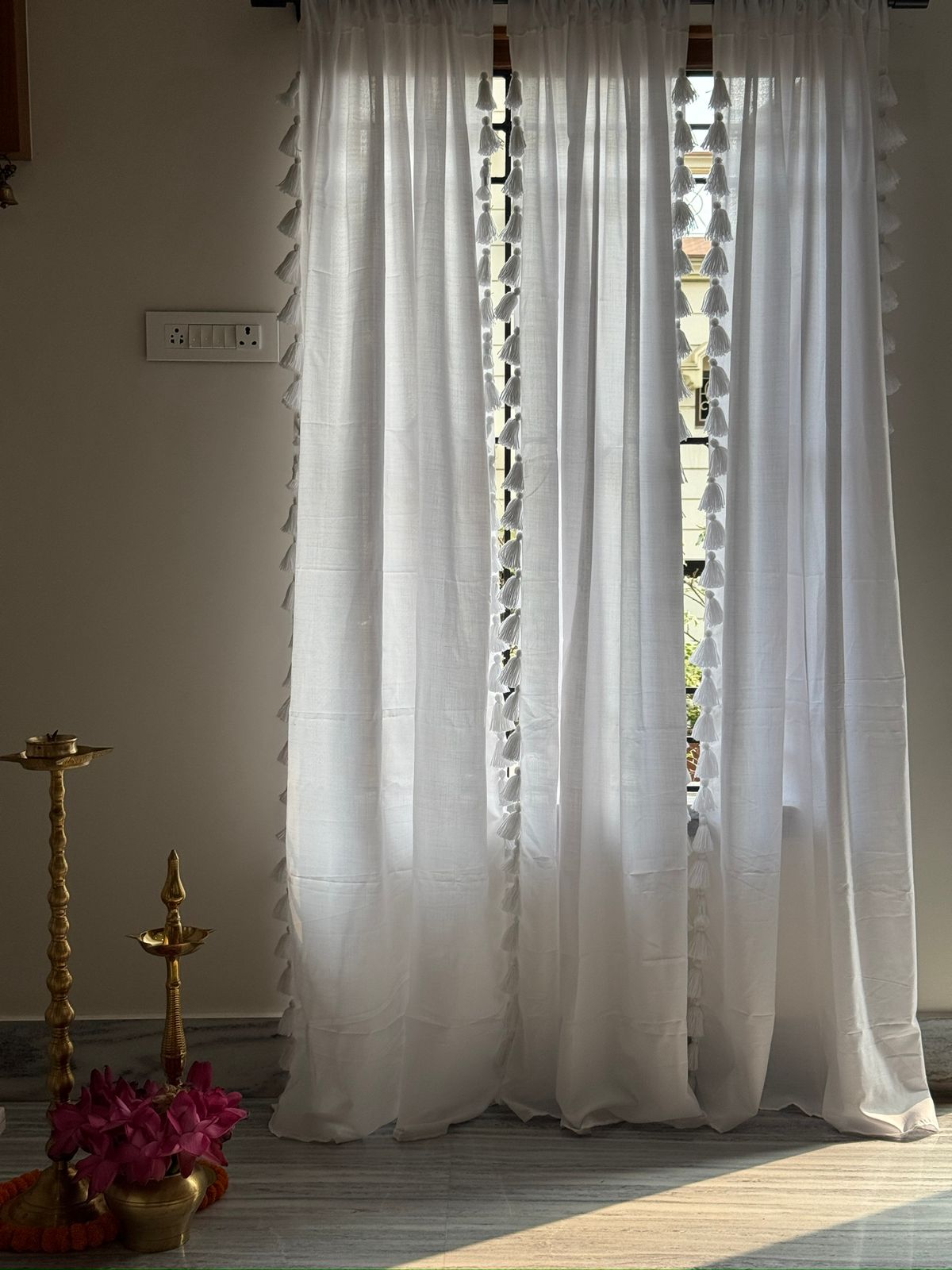 White Tassel Curtains