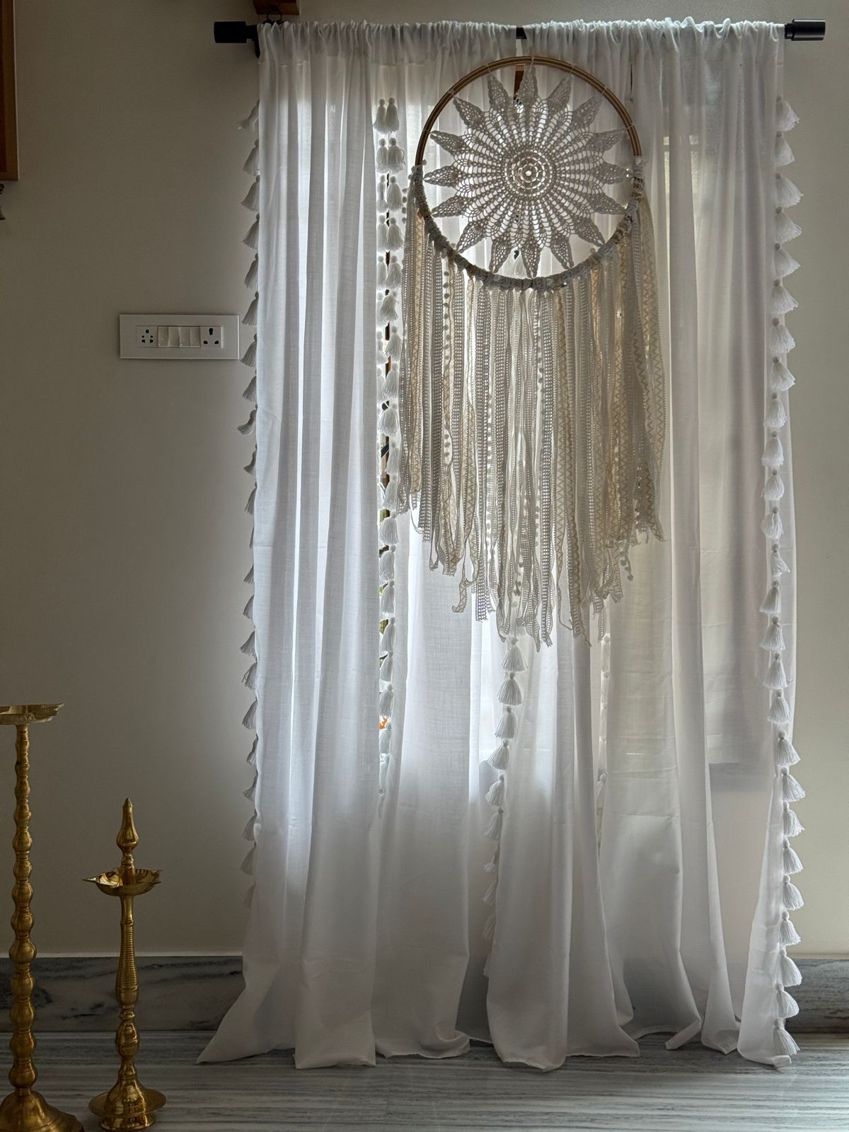 White Tassel Curtains